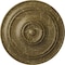 Ekena Millwork Small Classic Ceiling Medallion (Canopies up to 10"), 40 1/4"OD x 3 1/8"P, Mississippi Mud Crackle CM40CLMMC - alternate 1